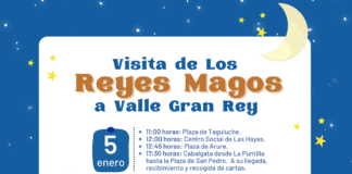 Sus Majestades los Reyes Magos visitarán este jueves Valle Gran Rey