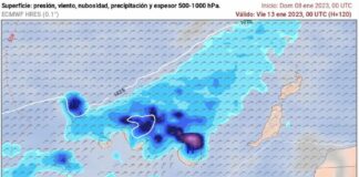 Canarias da comienzo a una semana que podría traer lluvias en casi todas las islas y nieve en Tenerife