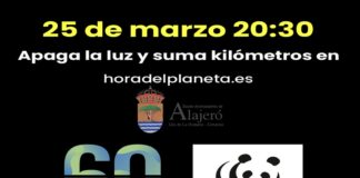 El Ayuntamiento de Alajeró cumple tras 16 años consecutivos con ‘La Hora del Planeta’