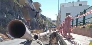 Reabierta la Pista de Las Palmitas al tráfico en San Sebastián de La Gomera