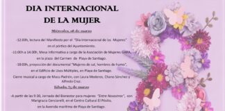 Diversos actos dejan constancia del “compromiso ineludible” del Ayuntamiento de Alajeró con las reivindicaciones del ‘Día Internacional de las Mujeres’