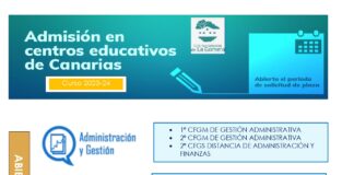 El IES San Sebastián de La Gomera publica la oferta formativa de FP para el próximo curso escolar