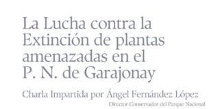 Conferencia sobre la lucha contra la extinción de las plantas amenazadas del Parque Nacional de Garajonay