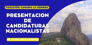 Los nacionalistas gomeros presenta a sus candidatos a las elecciones del 28M