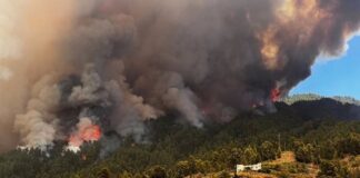 El fuego llega a la Caldera y la superficie afectada supera las 2.000 hectáreas