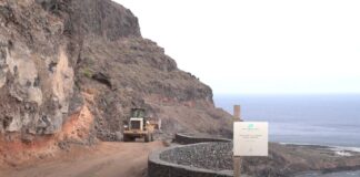 El Cabildo inicia los trabajos de estabilización de taludes en el acceso a Puntallana