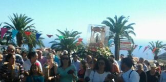 Emotivo recibimiento de la Virgen de Guadalupe en Playa de Santiago