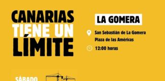 La Gomera se suma a la convocatoria ‘Canarias tiene un límite’