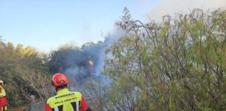 Controlado un conato de incendio en la zona de la Playa del Inglés en Valle Gran Rey