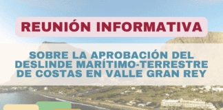 El Ayuntamiento de Valle Gran Rey convoca una reunión informativa sobre el deslinde marítimo-terrestre de Costas