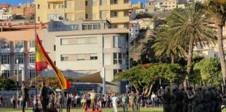 La Gomera acoge la celebración del Día de las Fuerzas Armadas con un Solemne Acto de Arriado de Bandera