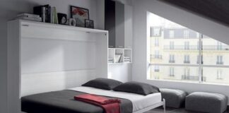 Ahorra espacio sin comprometer el confort con una cama plegable en la pared