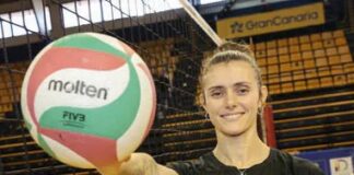 Saray Manzano, capitana del CV Olímpico Hidramar Gran Canaria y tretacampeona, monitora estrella para el campus del Gomahara