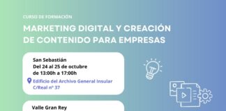 Cabildo y Cámara de Comercio ofrecen un curso formativo de marketing digital y creación de contenido para empresas