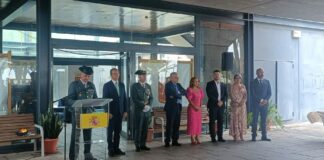 Celebración del Día del Pilar en La Gomera: acto con la Guardia Civil