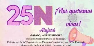 Diversos actos conmemoran el Día Internacional Contra la Violencia de Género en Alajeró bajo el eslogan ‘Nos Queremos Vivas’