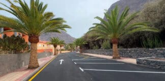 El Ayuntamiento de Valle Gran Rey reabre al tráfico el tramo en obras de la Calle El Mantillo