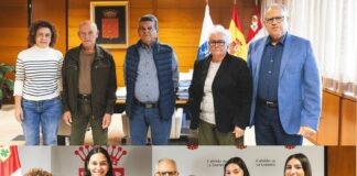 El Cabildo recibe a los Premios Méritos Humanos y las romeras de las Fiestas de San Sebastián