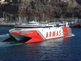 Horarios de los trayectos de Naviera Armas entre el 15 al 21 de diciembre