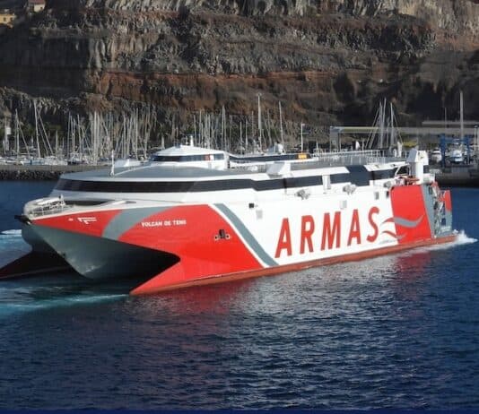 Horarios de los trayectos de Naviera Armas entre el 3 al 9 de noviembre