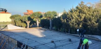 El Cabildo ejecuta los trabajos de reparación y mejora del depósito contraincendios de Chipude