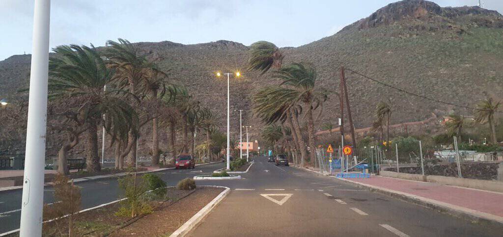 Vientos en San Sebastián de La Gomera