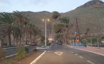 Vientos fuertes en Canarias este martes