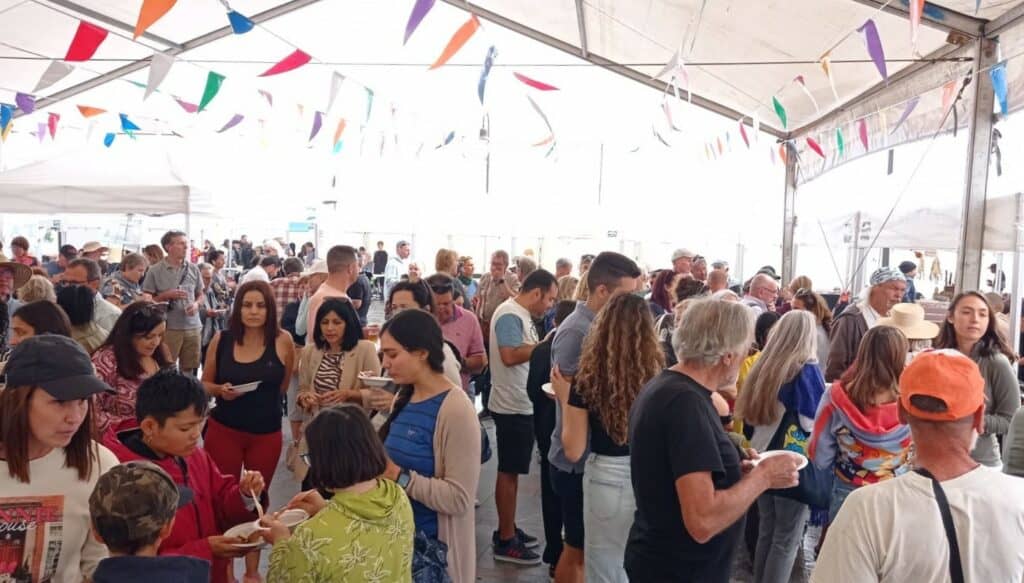 Imagen de archivo de una edición anterior de la Feria del Atún en Playa de Santiago