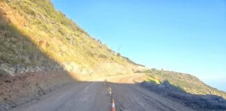 Malestar por el estado de la obra de la carretera que une Paredes – Alajeró – Aeropuerto de La Gomera cuatro años después de su inicio