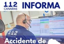 Grave accidente con resultado de atropello múltiple en el municipio de Valle Gran Rey