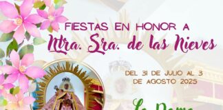 La Dama celebra el programa de fiestas en honor a la Virgen de las Nieves