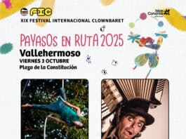 Vallehermoso Payasos en Ruta lleva a Cometa Circus y Fer Catastrofer a la Plaza de la Constitución