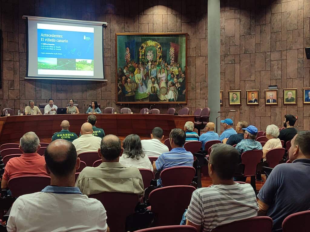 240925 Reunión del Cabildo y el Gobierno de Canarias con el sector vitivinícola y bodeguero de La Gomera