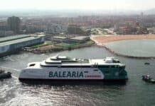 Baleària bota el ‘fast ferry Mercedes Pinto’ con motores duales a gas natural