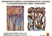 La Casa de Colón acoge este jueves la exposición pictórica ‘Los Barrancos de Luis Deza’ y la presentación del cómic ‘Garajonay’
