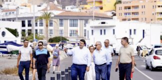 Cabildo, Ayuntamiento y Puertos Canarios coordinan proyectos para transformar el Puerto de Vueltas en un espacio moderno y sostenible