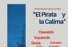 Presentación de la novela de Oswaldo Izquierdo Dorta ,“El pirata y la calima”, este próximo viernes en Hermigua