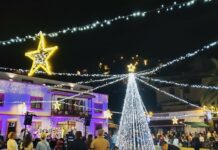 Vallehermoso da inicio a la navidad con los encendidos en los barrios