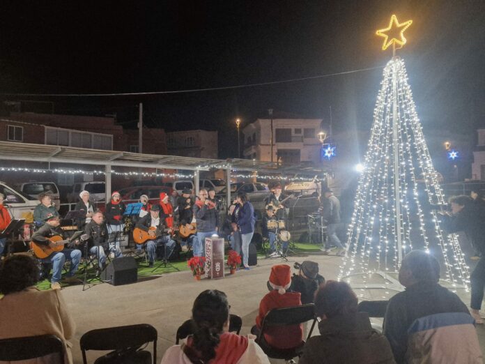 Encendido de iluminación de Navidad en Chipude. Foto Gomeranoticias