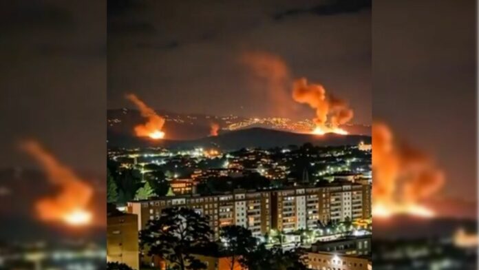 Bombardeo en Caracas Foto Heraldo de México