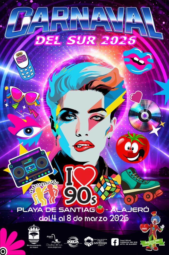 CARTEL CARNAVAL DEL SUR LOS 90 MQ