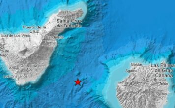 Un terremoto de magnitud 4,1 es sentido en varios puntos de Canarias