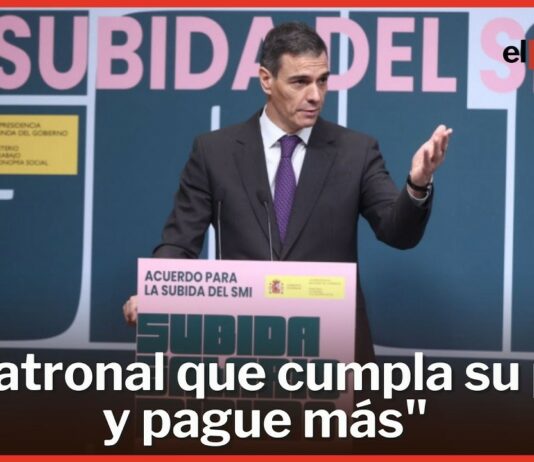 Sánchez se cansa de esperar al buen hacer de Garamendi: «La patronal que cumpla su parte y pague más»