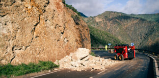 Una treintena de incidencias durante las últimas 24 horas por la borrasca Therese en La Gomera