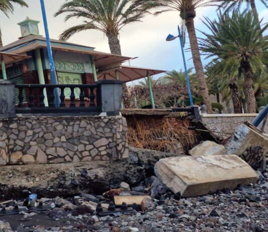 Desprendimientos y desperfectos en La Gomera durante la noche por la borrasca que afecta a Canarias