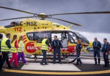 El Gobierno presenta el nuevo servicio de helicópteros medicalizados del SUC con una inversión de 39 millones de euros