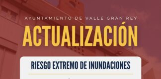 El Ayuntamiento de Valle Gran Rey informa sobre «riesgo extremo de inundaciones»
