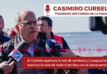 El Cabildo apertura la red de senderos y GuaguaGomera reactiva la ruta de Valle Gran Rey con el aeropuerto