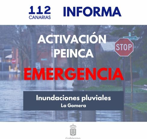 El Cabildo de La Gomera solicita la subida al nivel 2 de emergencia ante las afecciones por la borrasca Therese