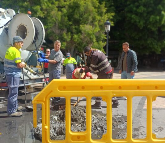 El Ayuntamiento de San Sebastián de La Gomera finaliza la reparación de la red de saneamiento en la Plaza de Las Américas